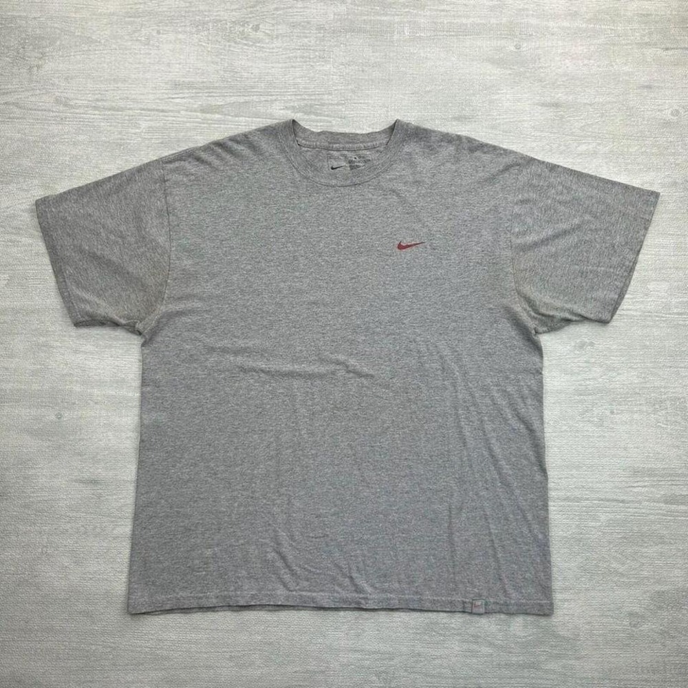 Vintage Y2K Nike Swim Shirt Adult XL Gray Back Graphic Sportswear Small Swoosh